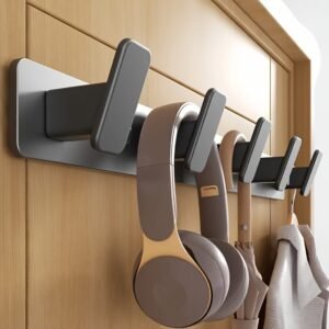 Space Aluminum + ABS Material Wall Hook Rack