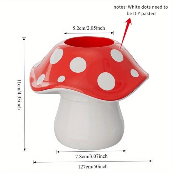 Cute Mushroom Desk Organizer Pen Holder