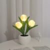 Tulip Flower LED Table Lamp – Decorative Bedside Ambient Light random colour