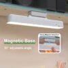 Rechargeable LED Light for Bedroom with 2 Bases 3 Colors Magnetic Emergency Desk Study Lamp with Rem