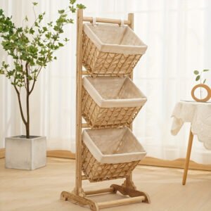6e6e1f193361415aa7eb3b3c7d6d02b3-goods.jpeg Handmade Woven Rattan Hanging Basket & Floor Standing Shelf 3 Layer
