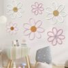 Set of 6 Daisy Wall Decorations