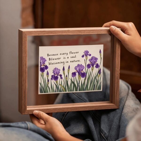Wooden Floating Photo Frame – Double Acrylic Display