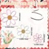 Set of 6 Daisy Wall Decorations