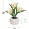 Tulip Flower LED Table Lamp – Decorative Bedside Ambient Light random colour