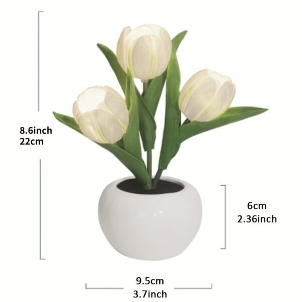 Tulip Flower LED Table Lamp – Decorative Bedside Ambient Light random colour