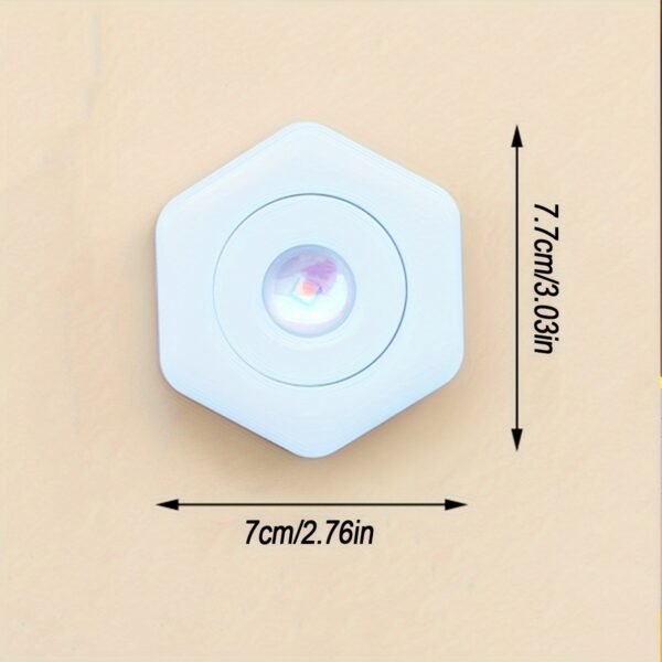 f7eee7aa-662f-4236-8536-9b727db4945a.jpg 1pc Creative White Hexagonal Cat's Eye Colorful Wall Lamp Sunset Red Projection Sunset Light